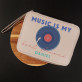 Music is my best friend! - Etui na ładowarki i słuchawki Stackers