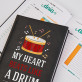 My heart beats like a drum - Planer Książkowy A5