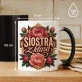 Kubek Z Nadrukiem Dla Siostry Prezent Dla Kobiety: Siostra Z Klasą Kubek Z Nadrukiem Dla Siostry Prezent Dla Kobiety: Siostra Z Klasą