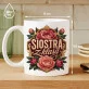 Kubek Z Nadrukiem Dla Siostry Prezent Dla Kobiety: Siostra Z Klasą Kubek Z Nadrukiem Dla Siostry Prezent Dla Kobiety: Siostra Z Klasą