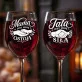 Dwa Kieliszki Do Wina Dla Rodziców Prezent Dla Pary: Mama I Tata