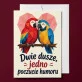 Kartka z Życzeniami Na 20 Rocznicę Ślubu Dla Pary: Duet Z Humorem