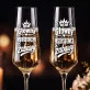 Dwa Kieliszki Do Szampana Dla Świadków Prezent Dla Pary: Duet Dla Świadków