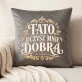 Poduszka Dekoracyjna Na Dzień Taty Prezent Dla Taty Mężczyzny: Tato, Uczysz Mnie Poduszka Dekoracyjna Na Dzień Taty Prezent Dla Taty Mężczyzny: Tato, Uczysz Mnie