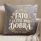 Poduszka Dekoracyjna Na Dzień Taty Prezent Dla Taty Mężczyzny: Tato, Uczysz Mnie Poduszka Dekoracyjna Na Dzień Taty Prezent Dla Taty Mężczyzny: Tato, Uczysz Mnie
