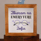  na emeryturę - Drewniana skarbonka