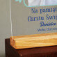 Na pamiątkę chrztu świętego - Wydruk na szkle akrylowym z podstawką