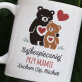 Najbezpieczniej przy mamie - Personalizowany Kubek