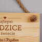 Najlepsi rodzice na świecie - Drewniana tabliczka