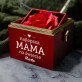 Najlepsza mama - Pudełko z różą na biżuterię