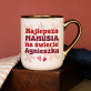 Najlepsza mamusia na świecie - Kubek ceramiczny ze złotym rantem