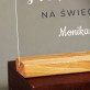 Najlepsza świadkowa - Wydruk na szkle akrylowym z podstawką