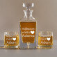 Najlepsze Whisky - Zestaw Grawerowana Karafka I Szklanki Do Whisky