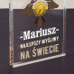 Najlepszy myśliwy - Blok akrylowy z nadrukiem