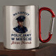 Najlepszy policjant - Kubek metalowy z karabińczykiem Najlepszy policjant - Kubek metalowy z karabińczykiem