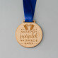 Najlepszy świadek na świecie - Drewniany medal