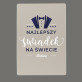 Najlepszy świadek - Wydruk na szkle akrylowym z podstawką