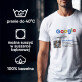 Najlepszy tata google - Koszulka męska z nadrukiem
