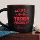 Najlepszy trener personalny - Czarny kubek ceramiczny Najlepszy trener personalny - Czarny kubek ceramiczny