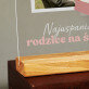 Najwspanialsi rodzice na świecie - Wydruk na szkle akrylowym z podstawką