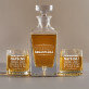 Napełnij - Zestaw Grawerowana Karafka I Szklanki Do Whisky Napełnij - Zestaw Grawerowana Karafka I Szklanki Do Whisky