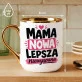Kubek Z Nadrukiem Dla Świeżo Upieczonej Mamy Prezent Na Dzień Mamy Dla Kobiety: Mama Nowa Lepsza Niewyspana Kubek Z Nadrukiem Dla Świeżo Upieczonej Mamy Prezent Na Dzień Mamy Dla Kobiety: Mama Nowa Lepsza Niewyspana
