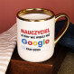 Nauczyciel google - Kubek ceramiczny ze złotym rantem