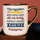 Nauczycielem może zostać - Kubek ceramiczny ze złotym rantem