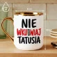 Kubek Z Nadrukiem Dla Taty Prezent Na Dzień Ojca Dla Mężczyzny: Ostrzeżenie Od Tatusia Kubek Z Nadrukiem Dla Taty Prezent Na Dzień Ojca Dla Mężczyzny: Ostrzeżenie Od Tatusia