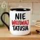 Kubek Z Nadrukiem Dla Taty Prezent Na Dzień Ojca Dla Mężczyzny: Ostrzeżenie Od Tatusia Kubek Z Nadrukiem Dla Taty Prezent Na Dzień Ojca Dla Mężczyzny: Ostrzeżenie Od Tatusia