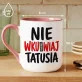 Kubek Z Nadrukiem Dla Taty Prezent Na Dzień Ojca Dla Mężczyzny: Ostrzeżenie Od Tatusia Kubek Z Nadrukiem Dla Taty Prezent Na Dzień Ojca Dla Mężczyzny: Ostrzeżenie Od Tatusia
