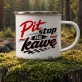 Kubek Emaliowany Dla Fana F1 Prezent Dla Mężczyzny: Pit Stop Porannej Kawy Kubek Emaliowany Dla Fana F1 Prezent Dla Mężczyzny: Pit Stop Porannej Kawy