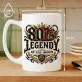 Kubek Z Nadrukiem Na 80 Urodziny Prezent Dla Mężczyzny: Legenda Kubek Z Nadrukiem Na 80 Urodziny Prezent Dla Mężczyzny: Legenda