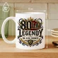 Kubek Z Nadrukiem Na 80 Urodziny Prezent Dla Mężczyzny: Legenda Kubek Z Nadrukiem Na 80 Urodziny Prezent Dla Mężczyzny: Legenda
