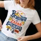 Koszulka Damska Biała Dla Bratowej Prezent Dla Kobiety: Retro Śródziemnomorski Humor