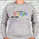 Nie potrzebuję google - Bluza męska bez kaptura