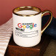 Nie potrzebuję google - Kubek ceramiczny ze złotym rantem