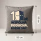 Poduszka Dekoracyjna Na 10 Rocznicę Ślubu Prezent Dla Pary: 10 Lat - Wspólna Poducha Poduszka Dekoracyjna Na 10 Rocznicę Ślubu Prezent Dla Pary: 10 Lat - Wspólna Poducha