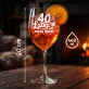 Kieliszek Do Wina Dla 40 Latki Prezent Na 40 Urodziny Dla Kobiety: 40 Latka I Wino