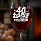 Kieliszek Do Wina Dla 40 Latki Prezent Na 40 Urodziny Dla Kobiety: 40 Latka I Wino