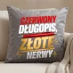 Poduszka Dekoracyjna Na Dzień Nauczyciela Prezent Dla Nauczyciela Mężczyzny: Czerwony Długopis, Złote Nerwy