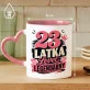 Kubek Z Nadrukiem Dla 23 Latki Prezent Na 20 Urodziny Dla Kobiety: 23-Latka Legendarny Level Kubek Z Nadrukiem Dla 23 Latki Prezent Na 20 Urodziny Dla Kobiety: 23-Latka Legendarny Level