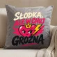 Poduszka Dekoracyjna Dla Dziewczyny Prezent Na Dzień Dziewczyny Dla Kobiety: Słodka Ale Groźna Poduszka Dekoracyjna Dla Dziewczyny Prezent Na Dzień Dziewczyny Dla Kobiety: Słodka Ale Groźna