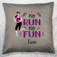 No run no fun - Poduszka dekoracyjna