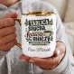 Kubek Personalizowany Dla Nauczyciela Prezent Na Dzień Nauczyciela Dla Mężczyzny: Tablica Słucha, Kawa