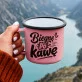 Kubek Emaliowany Dla Joginki Prezent Dla Kobiety: Równowaga W Oddechu Kubek Emaliowany Dla Joginki Prezent Dla Kobiety: Równowaga W Oddechu