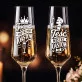Dwa Kieliszki Do Szampana Dla Teściów Prezent Dla Pary: Mistrzowie Toastu