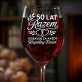 Kieliszek Do Wina Na 50 Rocznicę Ślubu Prezent Dla Kobiety: 50 Lat Razem Grawer Kieliszek Do Wina Na 50 Rocznicę Ślubu Prezent Dla Kobiety: 50 Lat Razem Grawer