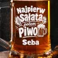 Kufel Personalizowany z Grawerem Dla Weganina Prezent Dla Mężczyzny: Wegański Humor Piwny