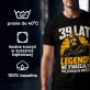 Koszulka Męska Na 39 Urodziny Prezent Dla Mężczyzny: 39 Lat Legendy